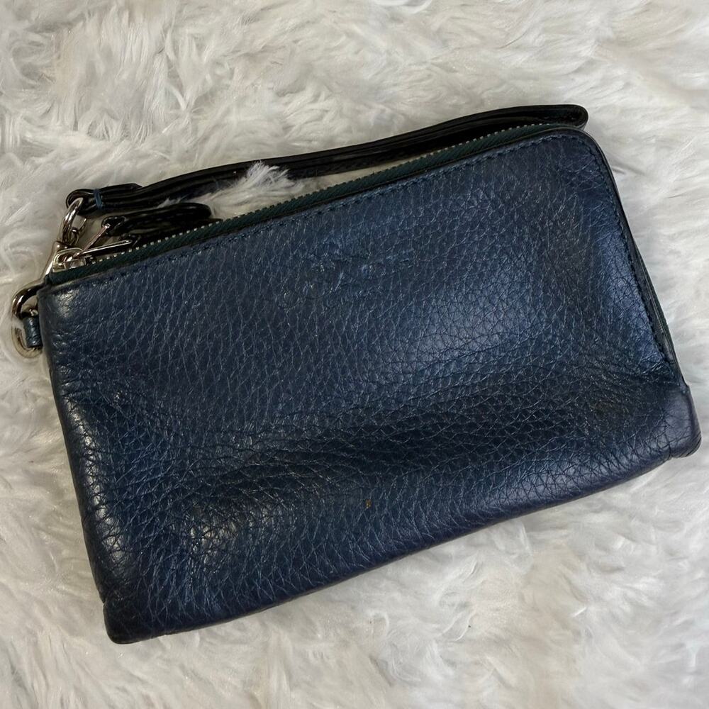 Coach Blue Wristlet